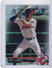 2017 Bowman Draft Chrome Refractor Ernie Clement RC Indians 1st Bowman