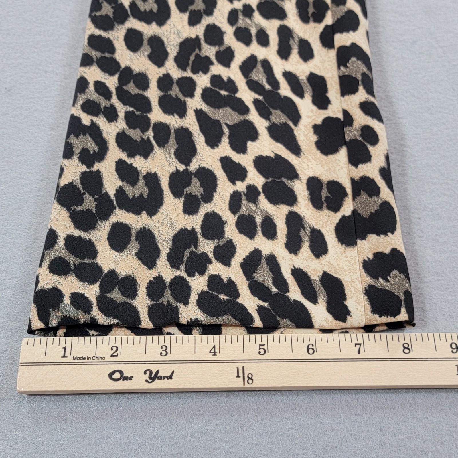 Zara Basic Leopard Print Pants Ankle Length Flare… - image 7