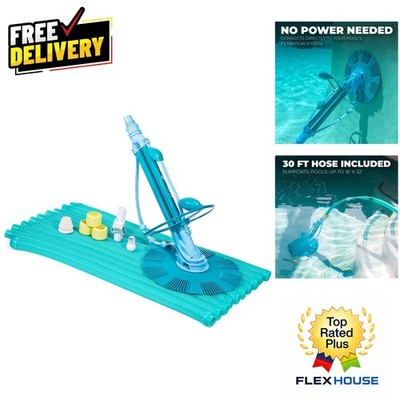 Effortless Automatic Pool Cleaner Vacuum with Hose Set - High Flow Efficiency