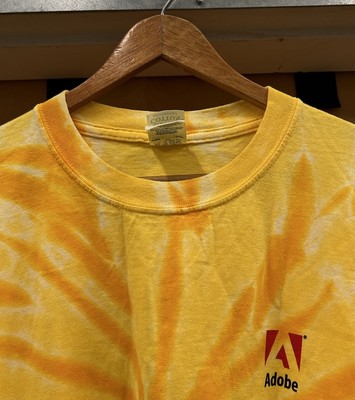 Vintage Adobe Photoshop Tech Computer Software Tie Dye Shirt Promo Men's XL