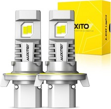 AUXITO 2024 Upgraede H13 Bulbs, 9008 LED Fog, 30000LM 800 Ultra Brightness, 1:1