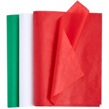 Joyin 72 Sheets Christmas Tissue Paper Assortment Red Green White In 20 X 20