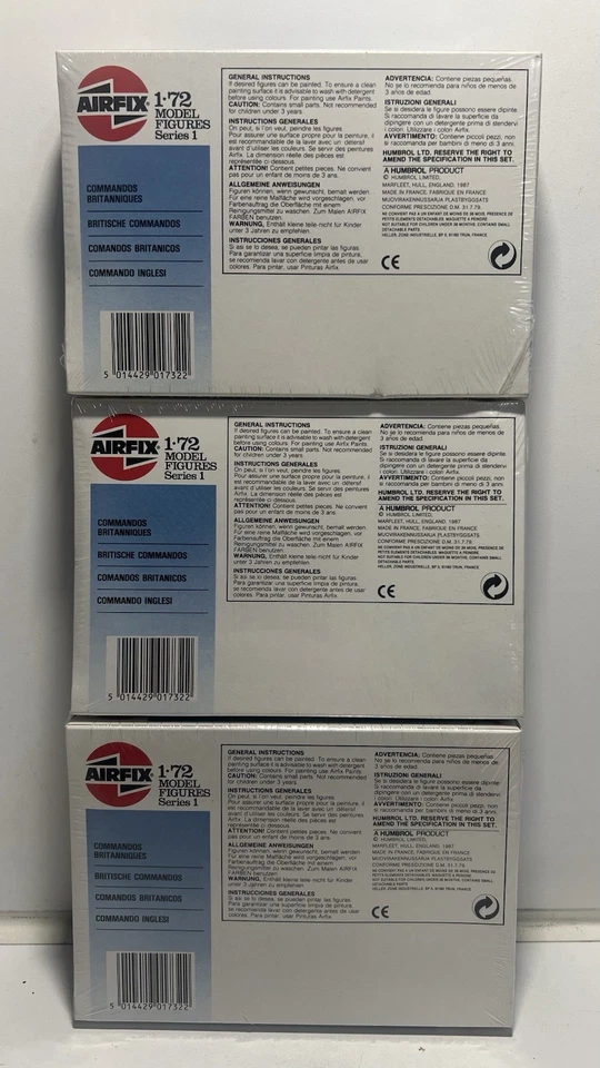 🪖 Airfix 1/72 British Commandos – 3x Sealed Kits 🇬🇧 01732 – 40 Figures Each - Image 2 of 4