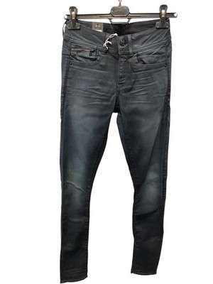 G-Star Damen Jeans Lynn Zip-Pkt Mid Skinny Wmn dk vintage aged Blau W27 L32