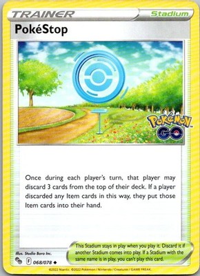 PokeStop Uncommon Pokemon GO 068/078 NM