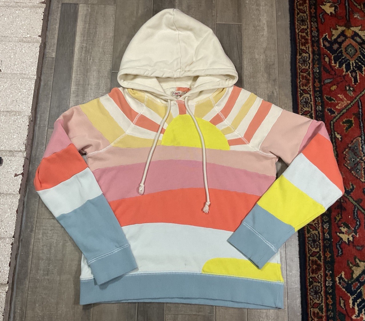 Faherty Soleil Sunshine Patchwork Colorful Women’… - image 1