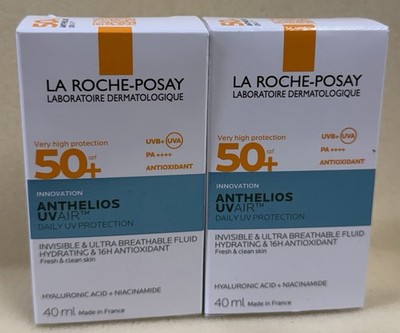 La Roche Posay ANTHELIOS UVAIR 40ml x2 Fluid LSF50+ Sonnencreme Tag UV Schutz
