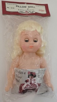 Vtg Fibre Craft Crochet A Pillow Doll Base 3119 Little Miss Muffet 8''H 1988 New