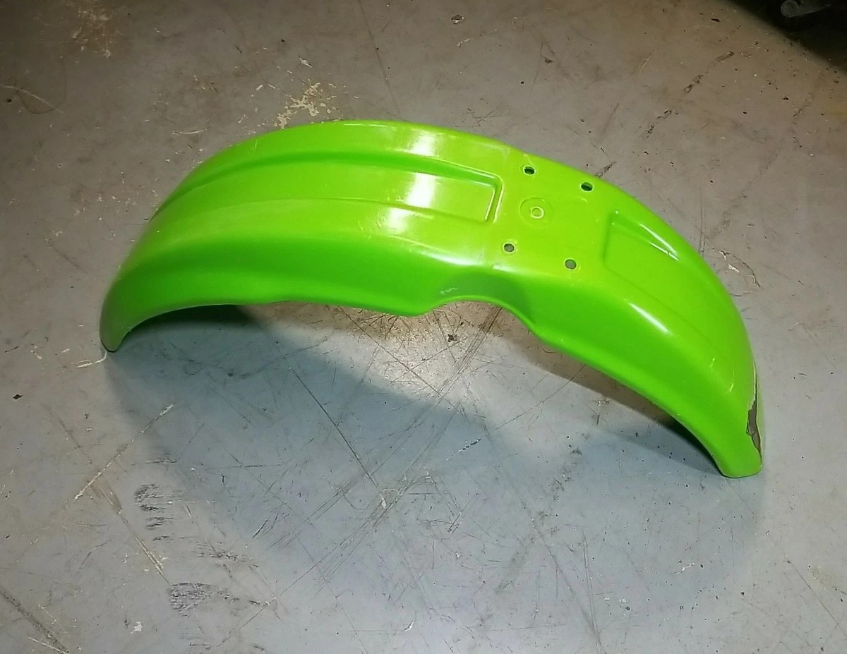 1990-2003 Kawasaki Kx60 Front Fender Oem Green Kx 60 Mud Guard