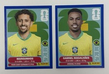 MINT 2026 PANINI FIFA WORLD CUP GABRIEL AND MARQUINHOS BLUE PARALLEL BRAZIL DUO