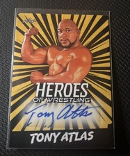 2023 Leaf Heroes of Wrestling - Autographs Tony Atlas #BA-TA1 Gold (AU)