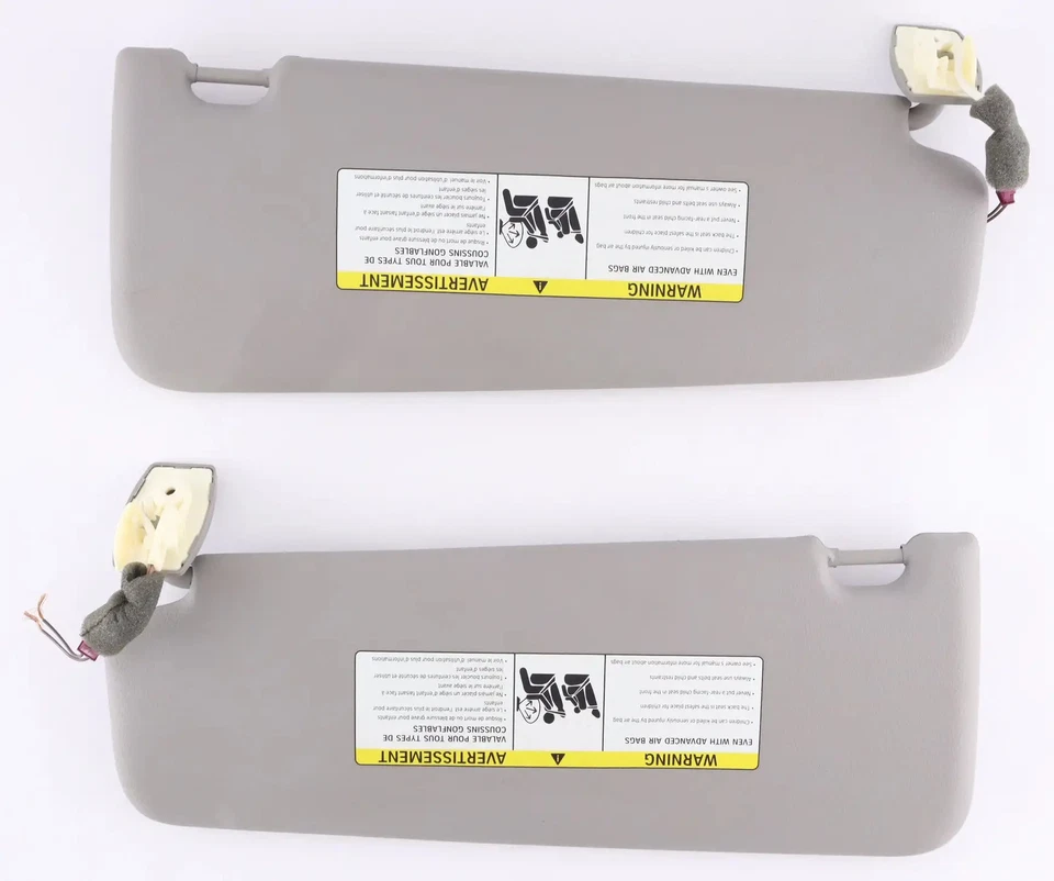 10 - 16 BMW 525i 528i 530i 535i 550i Conductor Pasajero Juego Parasol Gris Vinilo Foto 2 de 4