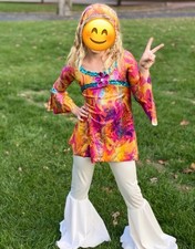 Hippie Halloween or Dance Costume. Child Medium. By Costume Gallery