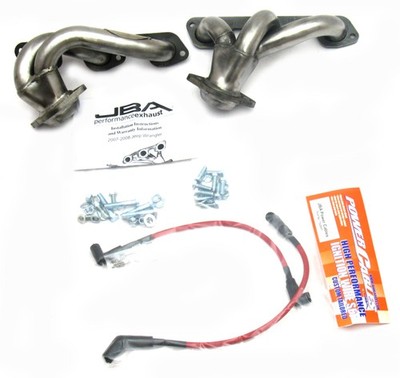JBA 1-1/2in Primary Raw 409SS Cat4Ward Header Fits 07-11 Jeep 3.8L V6