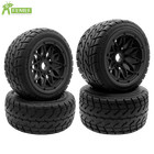 FLMLF Front Rear On Road Wheel Tires w/ Nylon Rims For 1/5 HPI RV KM Baja 5B 2.0