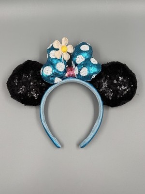 Original Disneyland Minnie Maus Mouse Ohren Disney Parks Haarreif Pailletten