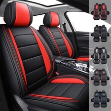 For Toyota Car Seat Cover Full Set Leather 5-seats Front Rear Protector Cushion For Toyota Car Seat Cover Full Set Leather 5-seats Front Rear Protector Cushion