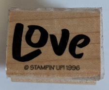 Wood/Rubber Stamp "Love"