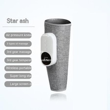 Calf Leg Massager Air Compression Heated Rechargeable Single Leg Gray