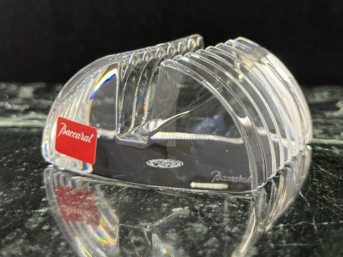 NEW Baccarat France Crystal Vega Photo Picture Frame Stand 1.5 Inches High - Picture 6 of 12