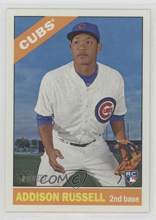 2015 Topps Heritage High Number Short Print Addison Russell #718 sh7