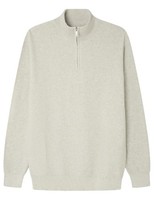 Springfield Herren Gg12 Fancy Knit Structure Half Zipper Pullover Mit