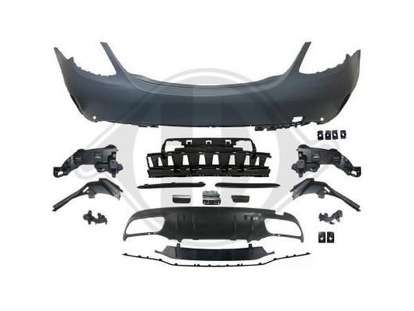 SportstoßStange Hinten C63-Optik FüR Mercedes W205 2014-2021-image
