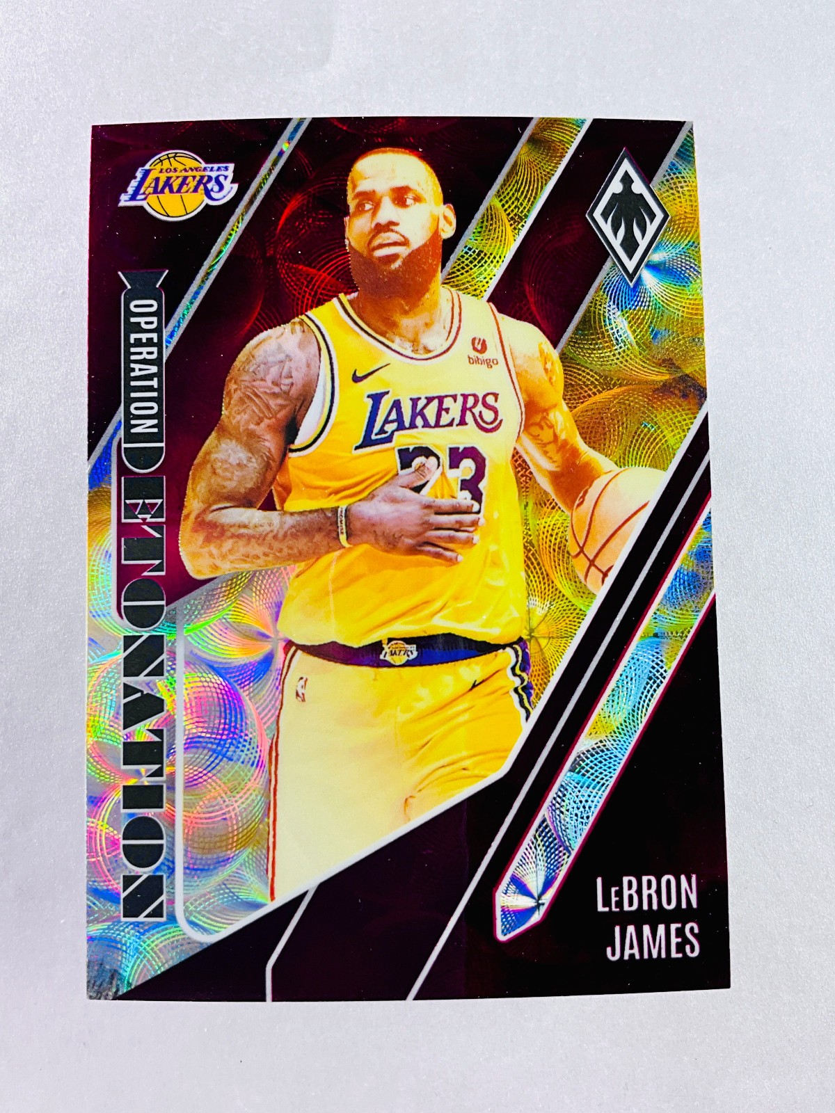 2023-24 Phoenix LeBron James Operation Detonation Red Scope 37/75 LA LAKERS