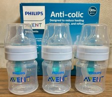 READ READ Philips Avent Anti-Colic 4 ozBaby Bottle 3 Pack Clear 0mo READ