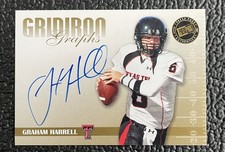 ?GRAHAM HARRELL 2009 PP SE GG GOLD ON CARD AUTOGRAPH ROOKIE CARD!?TEXAS TECH!. rookie card picture