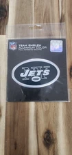 N.Y. Jets NFL Team Promark Emblem Aluminum Color Full Adhesive Backing New