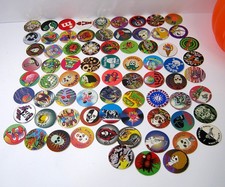 Vintage Mixed Lot of 74 POGs - No Slammer Pogs