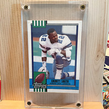 Topps 1990 Traded Emmitt Smith Dallas Cowboys #27T Rookie Base Set Card. rookie card picture