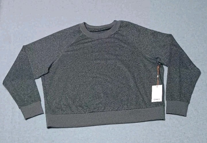 NWT! Quince Flowkint Long Sleeve Pullover Sweatshirt Womens Size Large...