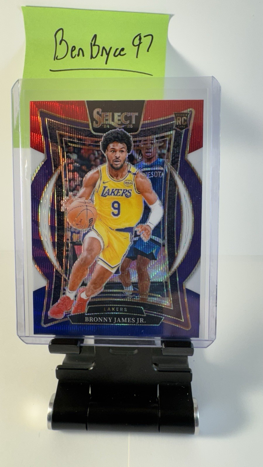 2024-25 Select Bronny James Jr. Concourse Tri-Color Prizm RC #90 Lakers