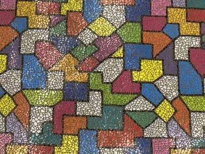 Außergewöhnliche Mosaik Echt Leder Haut Premium Qualität 1,64qm (49,00 /qm)