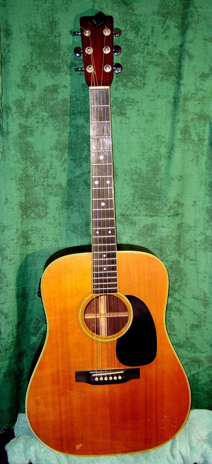 1973 Martin D28 Accoustic Guitar Electrified