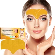 10 Pcs Forehead Anti Wrinkle Patches with Collagen for Face Overnight
