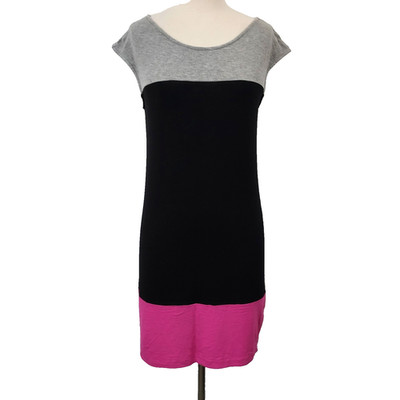 Tori Richard Color Block Dress Size Medium Sheath Sleeveless Stretch Honolulu