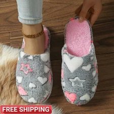 Women's Winter Slippers - Soft & Comfortable Fuzzy Non-slip Indoor Slippers