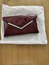 Clutch Bag for Special Occasions Jones Red Patent Leather RRP £45 New