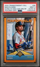 2024 Topps Transcendent Masyn Winn Orange Rookie Auto SP • #88 • PSA 10 | 9