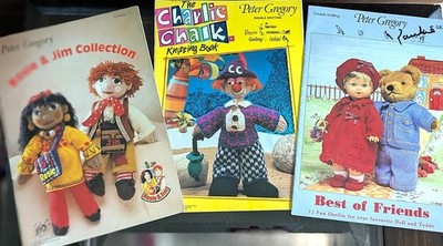 Knitted Dolls, Animals & Wardrobes, P Gregory, UK pubs, inexpensive shipping