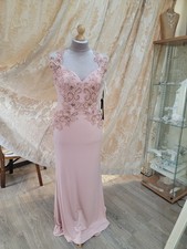 Mascara Code26 Blush pink and rosegold details Long Gown Size UK 18