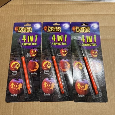 Pumpkin Masters 4 In 1 Carving Tool - Lot Of 3