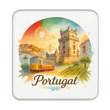 Portugal Fridge Magnet: Cute Handmade Travel Souvenir Gift