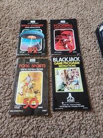 Sears Telegames Atari 2600 Games Speedway 2, Target Fun, Tank-Plus, Basketball