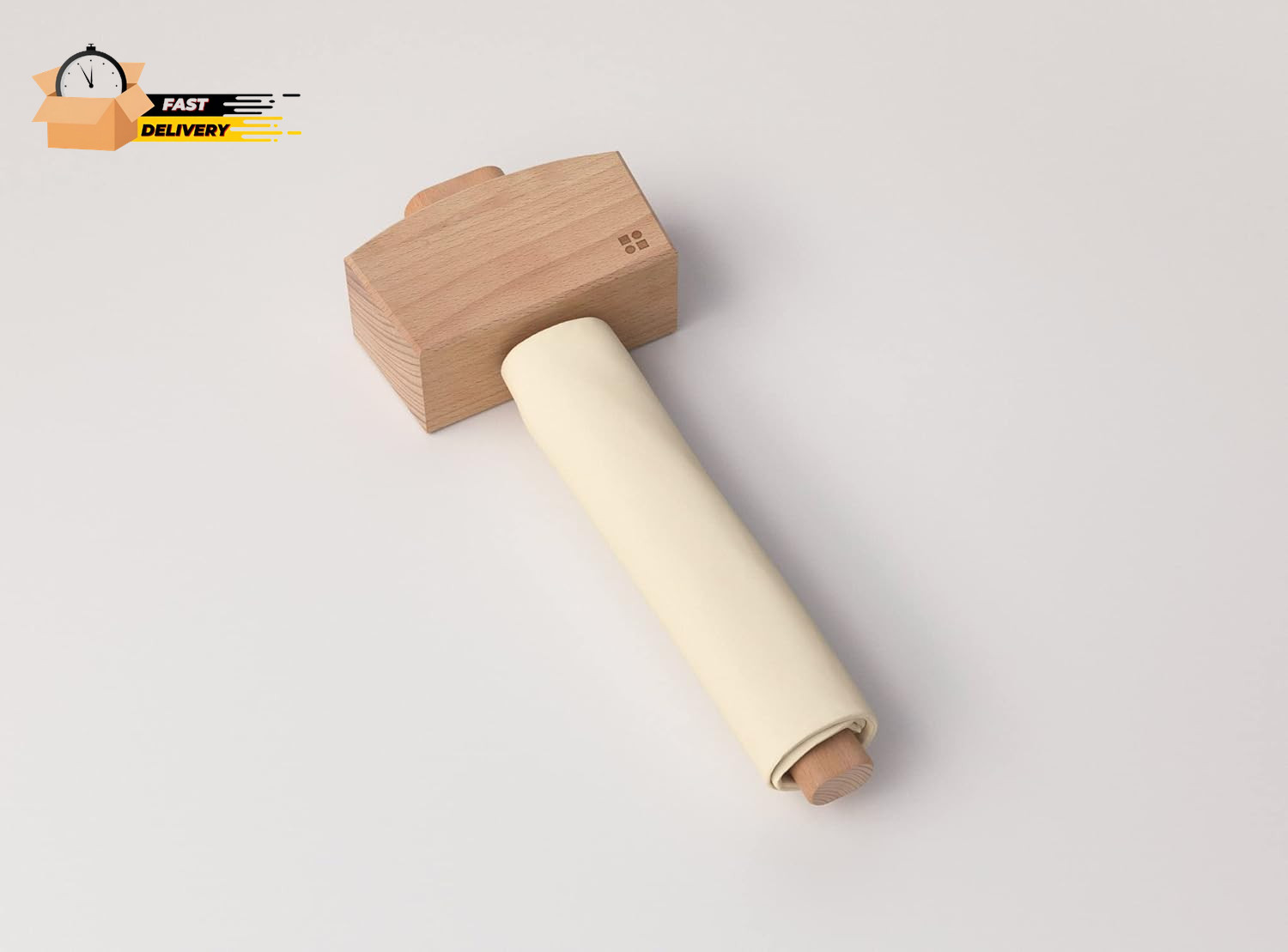 Ice Mallet and Lewis Bag - Wood Hammer and Canvas Bag for Crushed Ice