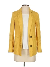 H By Halston Women Yellow Blazer S