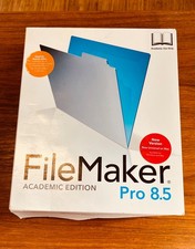 FILEMAKER PRO 8.5 ADVANCED SOFTWARE Academic Edition For Windows Mac. Complete